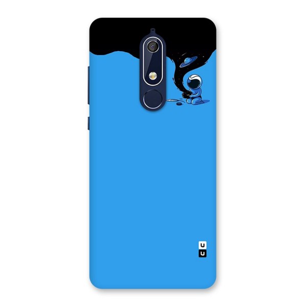 Astronaut Creativity Paint Sky Back Case for Nokia 5.1