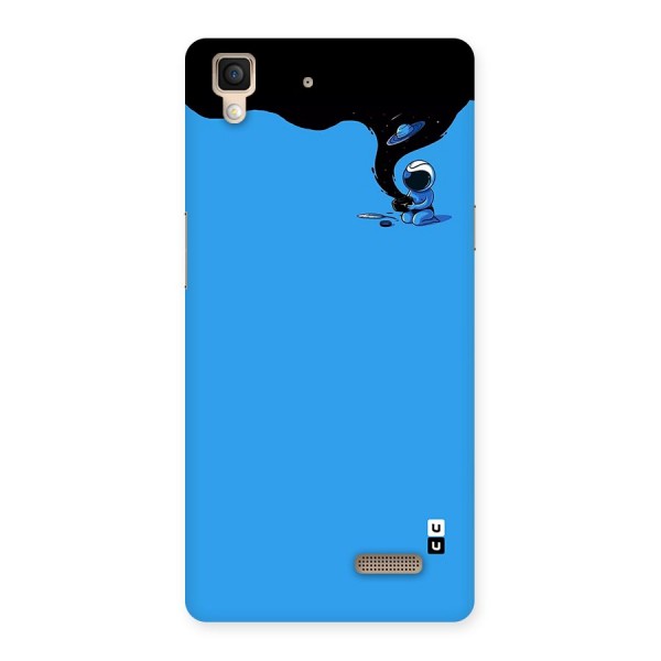 Astronaut Creativity Paint Sky Back Case for Oppo R7