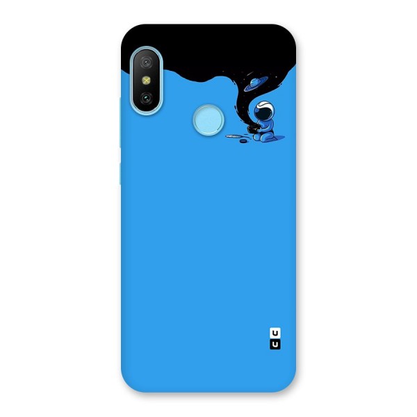 Astronaut Creativity Paint Sky Back Case for Redmi 6 Pro