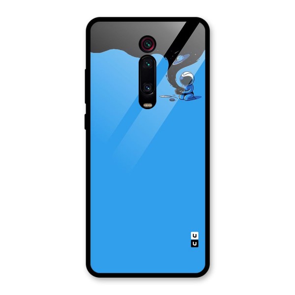 Astronaut Creativity Paint Sky Glass Back Case for Redmi K20