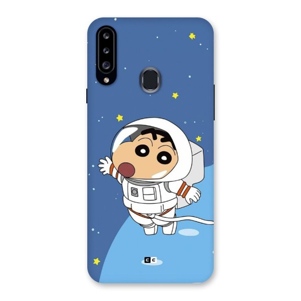 Astronaut Shinchan Back Case for Galaxy A20s