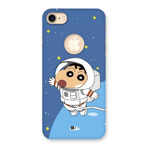 Astronaut Shinchan Back Case for iPhone 8 Logo Cut