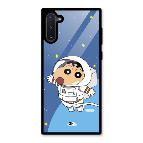 Astronaut Shinchan Glass Back Case for Galaxy Note 10