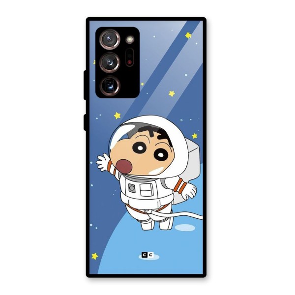 Astronaut Shinchan Glass Back Case for Galaxy Note 20 Ultra