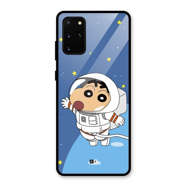 Astronaut Shinchan Glass Back Case for Galaxy S20 Plus