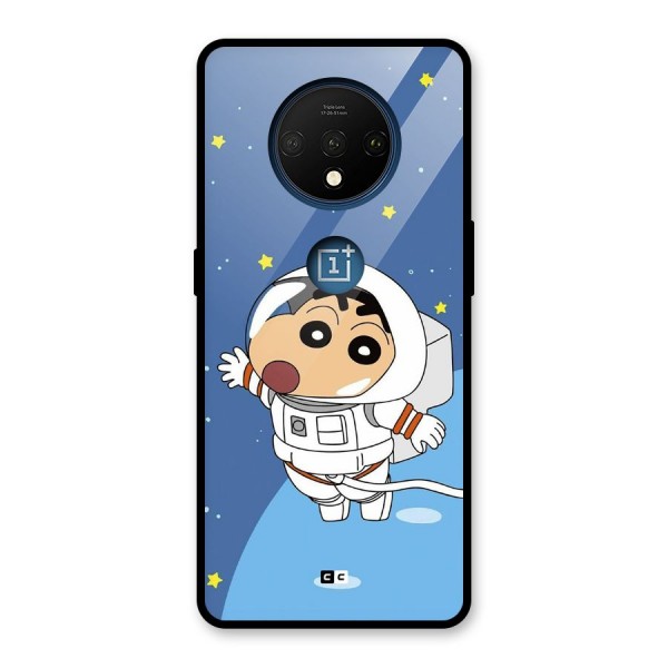 Astronaut Shinchan Glass Back Case for OnePlus 7T