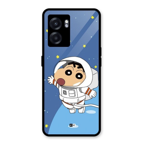 Astronaut Shinchan Glass Back Case for Oppo K10 (5G)