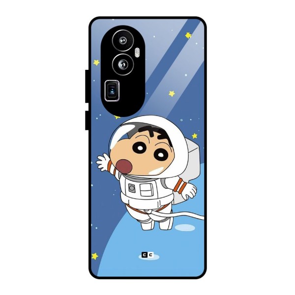 Astronaut Shinchan Glass Back Case for Oppo Reno10 Pro Plus