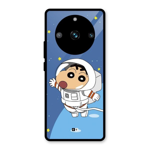 Astronaut Shinchan Glass Back Case for Realme 11 Pro Plus