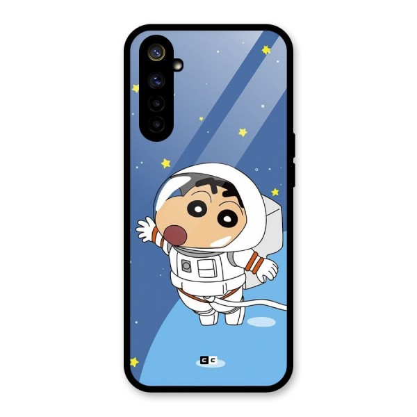 Astronaut Shinchan Glass Back Case for Realme 6