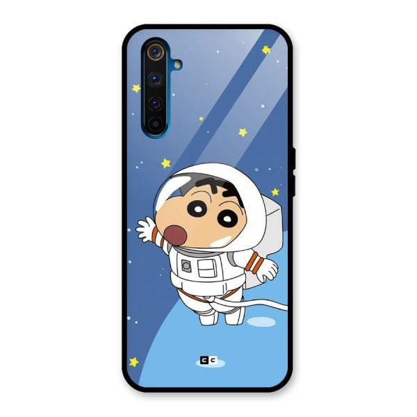 Astronaut Shinchan Glass Back Case for Realme 6 Pro