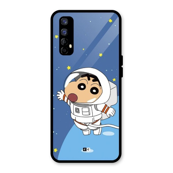 Astronaut Shinchan Glass Back Case for Realme 7