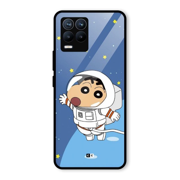 Astronaut Shinchan Glass Back Case for Realme 8 Pro