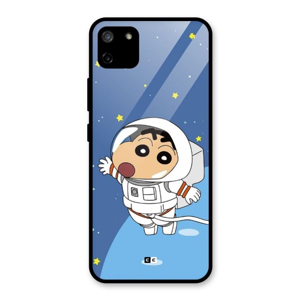 Astronaut Shinchan Glass Back Case for Realme C11