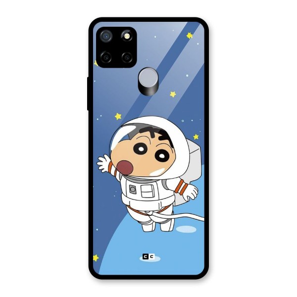 Astronaut Shinchan Glass Back Case for Realme C12