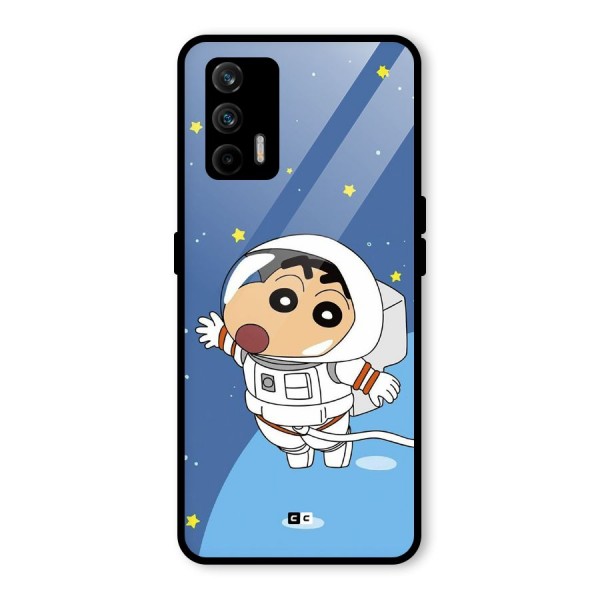 Astronaut Shinchan Glass Back Case for Realme GT 5G