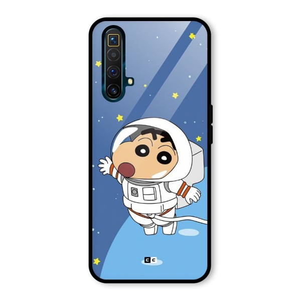 Astronaut Shinchan Glass Back Case for Realme X3 SuperZoom