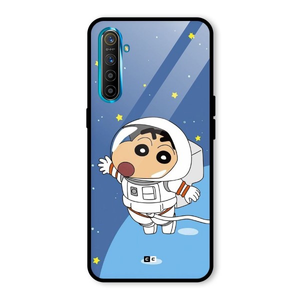 Astronaut Shinchan Glass Back Case for Realme XT