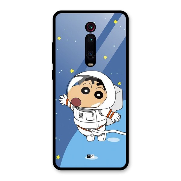 Astronaut Shinchan Glass Back Case for Redmi K20