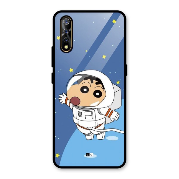 Astronaut Shinchan Glass Back Case for Vivo Z1x