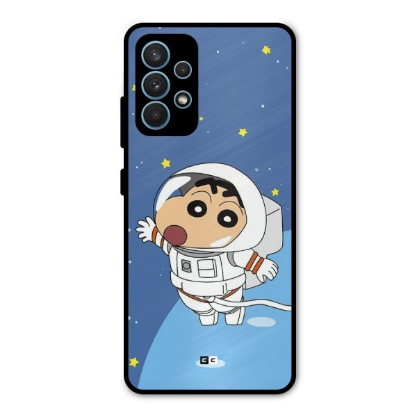 Astronaut Shinchan Metal Back Case for Galaxy A32