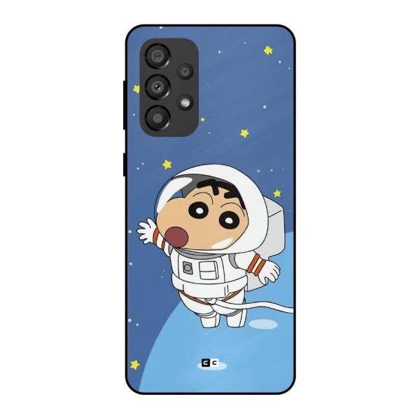 Astronaut Shinchan Metal Back Case for Galaxy A33 5G