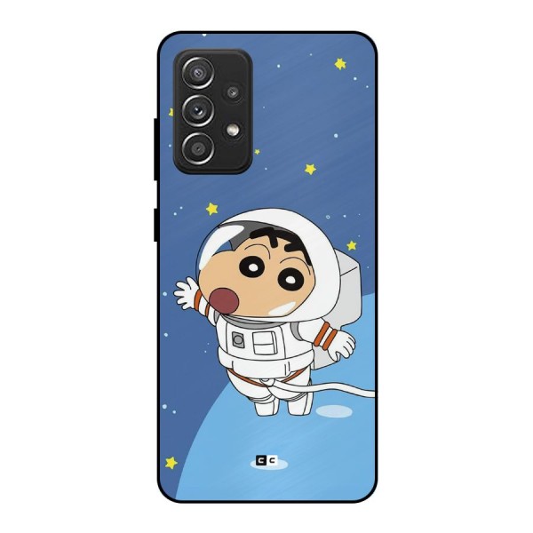 Astronaut Shinchan Metal Back Case for Galaxy A52