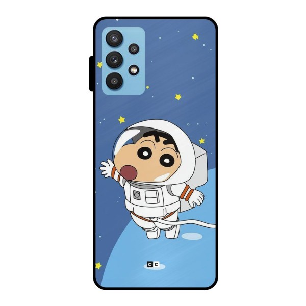 Astronaut Shinchan Metal Back Case for Galaxy M32 5G