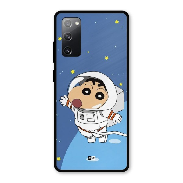 Astronaut Shinchan Metal Back Case for Galaxy S20 FE