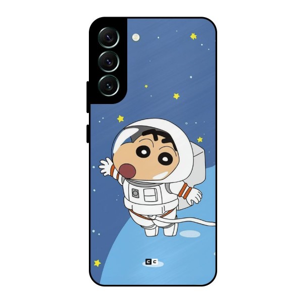 Astronaut Shinchan Metal Back Case for Galaxy S22 Plus 5G