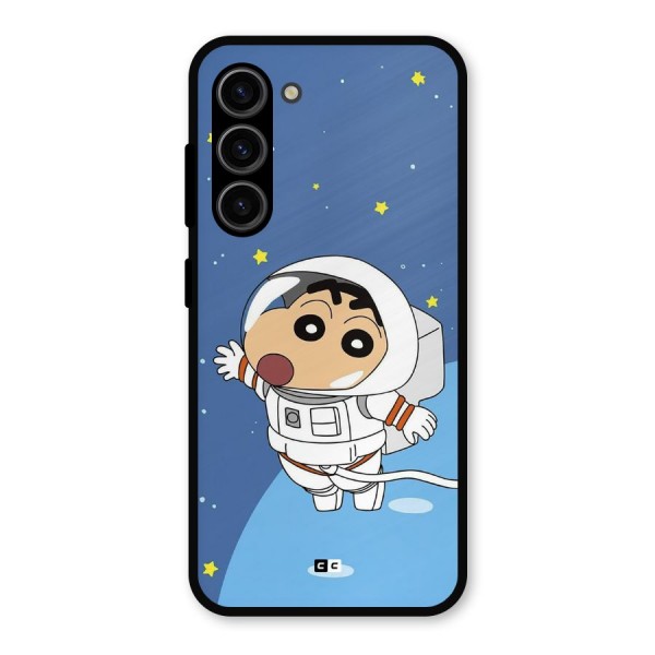 Astronaut Shinchan Metal Back Case for Galaxy S23