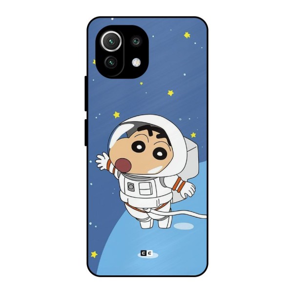 Astronaut Shinchan Metal Back Case for Mi 11 Lite