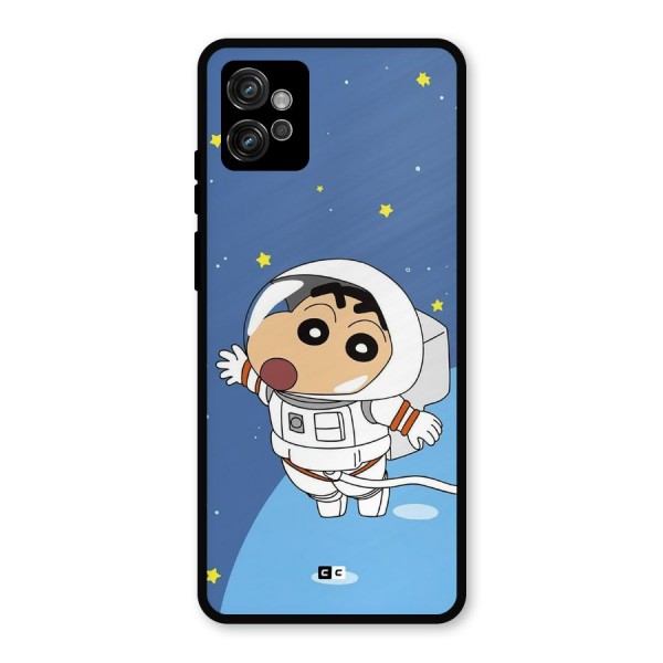 Astronaut Shinchan Metal Back Case for Moto G32