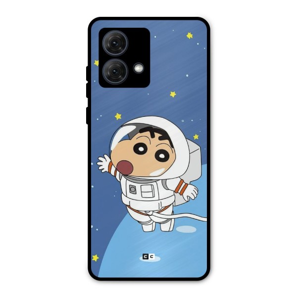 Astronaut Shinchan Metal Back Case for Moto G84