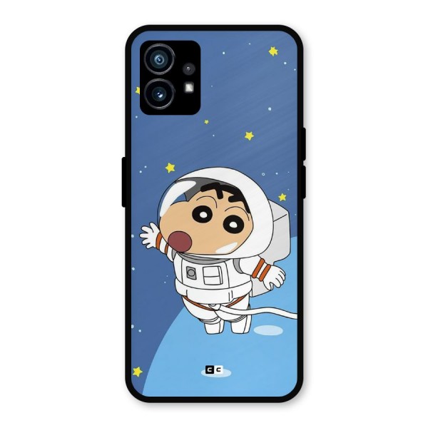 Astronaut Shinchan Metal Back Case for Nothing Phone 1