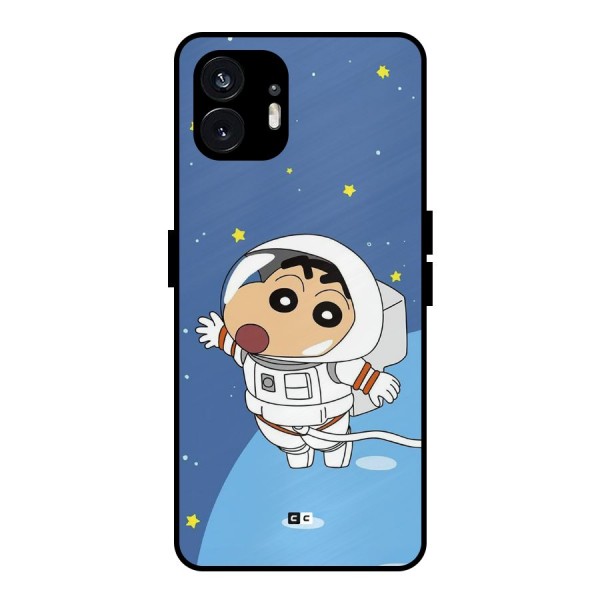 Astronaut Shinchan Metal Back Case for Nothing Phone 2