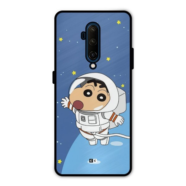 Astronaut Shinchan Metal Back Case for OnePlus 7T Pro