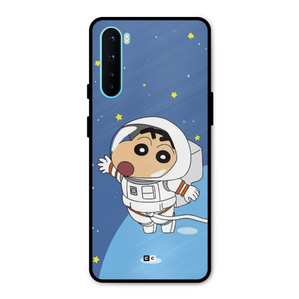 Astronaut Shinchan Metal Back Case for OnePlus Nord