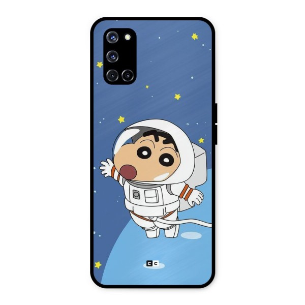 Astronaut Shinchan Metal Back Case for Oppo A52