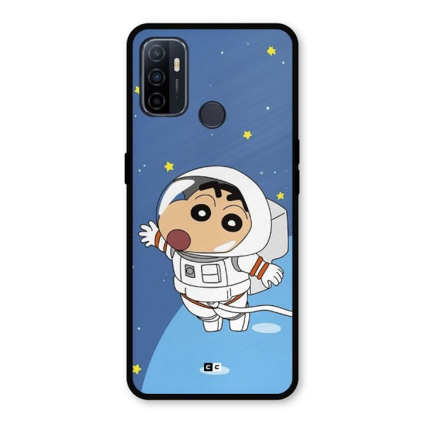 Astronaut Shinchan Metal Back Case for Oppo A53