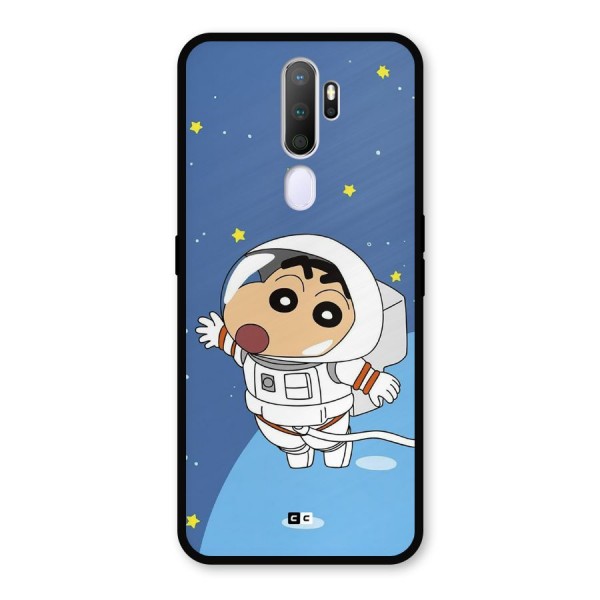 Astronaut Shinchan Metal Back Case for Oppo A5 (2020)