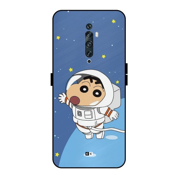 Astronaut Shinchan Metal Back Case for Oppo Reno2 F