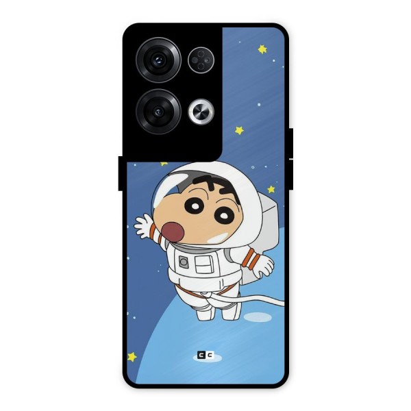 Astronaut Shinchan Metal Back Case for Oppo Reno8 Pro 5G