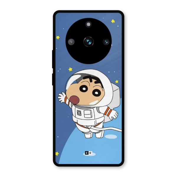 Astronaut Shinchan Metal Back Case for Realme 11 Pro