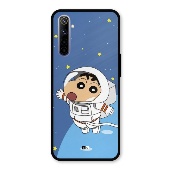 Astronaut Shinchan Metal Back Case for Realme 6