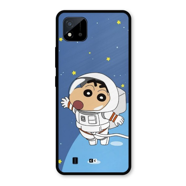 Astronaut Shinchan Metal Back Case for Realme C11 2021