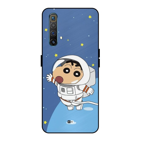 Astronaut Shinchan Metal Back Case for Realme X3