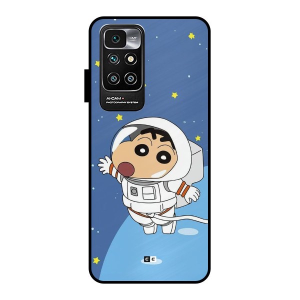 Astronaut Shinchan Metal Back Case for Redmi 10 Prime