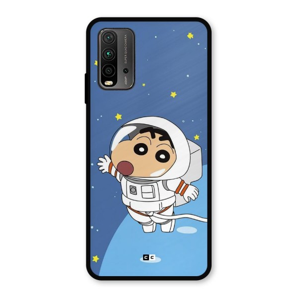 Astronaut Shinchan Metal Back Case for Redmi 9 Power