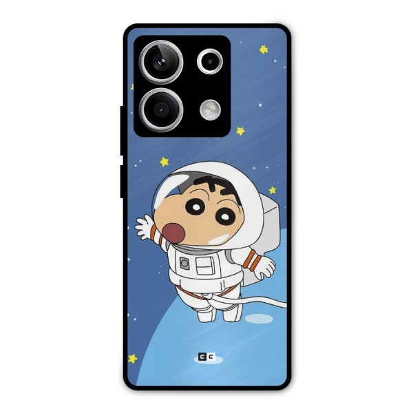 Astronaut Shinchan Metal Back Case for Redmi Note 13 5G